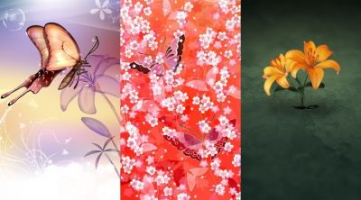Art de Papillons et de Fleurs