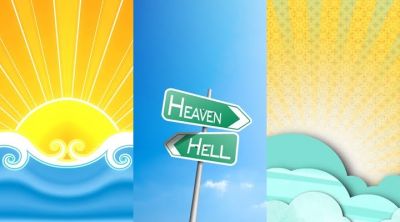 Concept de Ciel et Enfer