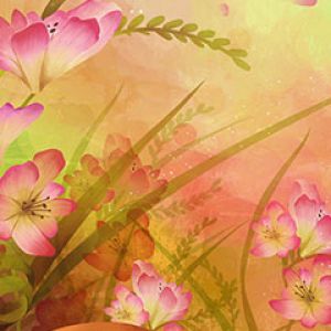 Abstrait Floral Coloré