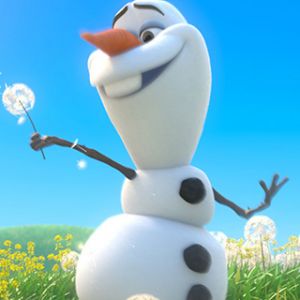Olaf dans un Champ de Fleurs