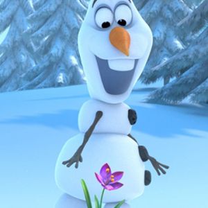 Olaf de La Reine des Neiges avec Fleur