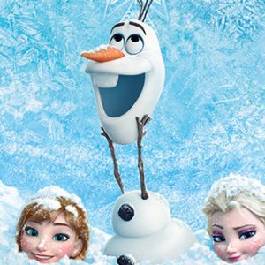Personnages de Frozen dans la Neige