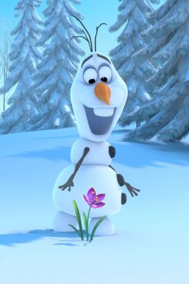 Olaf de La Reine des Neiges avec Fleur