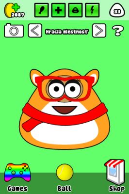 Personnage de Hamster Mignon en Dessin Animé