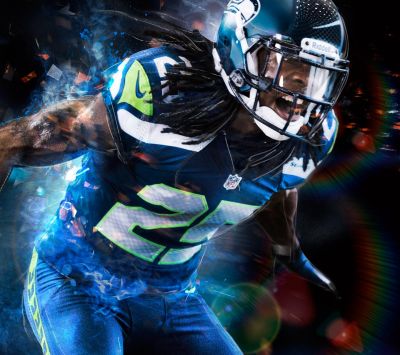 Joueur NFL en Action