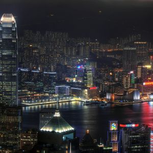 Skyline Nocturne de Hong Kong