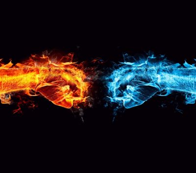 Mains de Feu et de Glace
