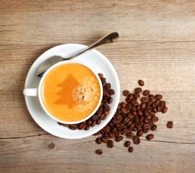 Tasse de Café et Grains