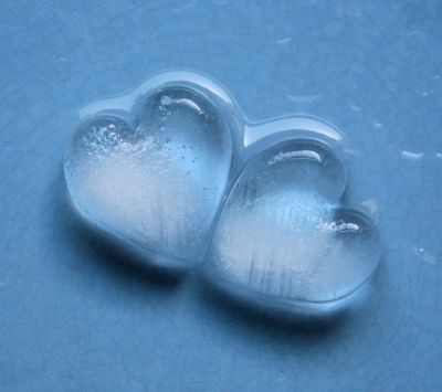 Glaçons en forme de cœur