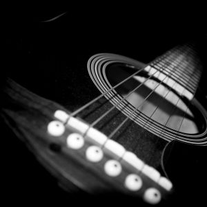 Guitare Acoustique en Gros Plan