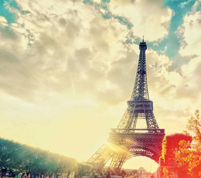 Coucher de soleil sur la Tour Eiffel