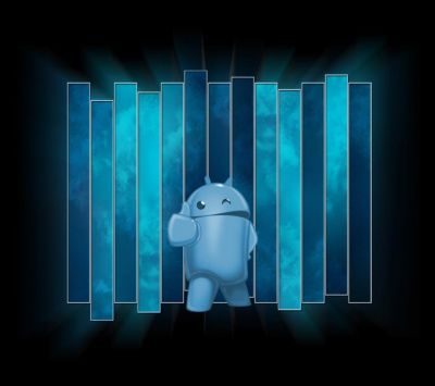 Art du Personnage Android Bleu
