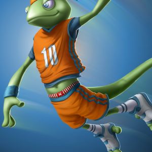 Personnage Lézard de Basket