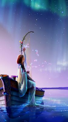 Scène de fantaisie avec aurores