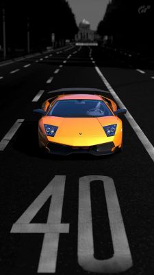 Lamborghini sur la Route
