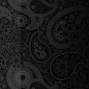 Motif Paisley Noir Élégant