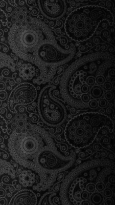 Motif Paisley Noir Élégant