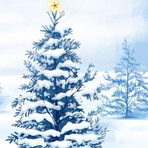 Sapin de Noël Enneigé