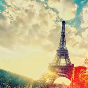 Coucher de soleil sur la Tour Eiffel