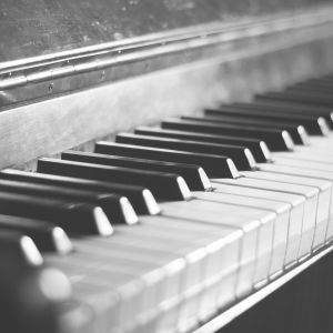 Touches de Piano en Gros Plan