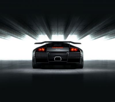 Voiture de Sport Noire Élégante