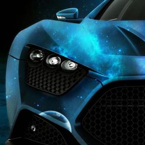 Voiture Galaxie Bleue