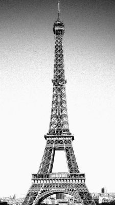 Tour Eiffel Noir et Blanc