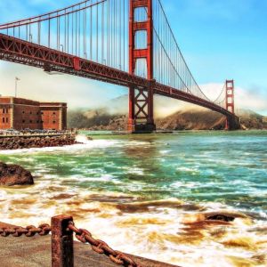 Vue Scénique du Pont Golden Gate