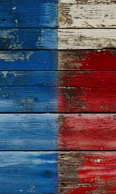 Texture en Bois du Drapeau Français