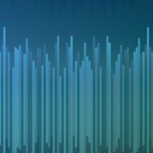 Ondes Sonores Abstraites Bleues
