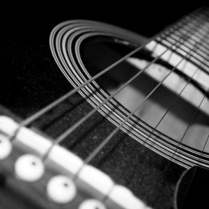 Guitare Acoustique en Gros Plan