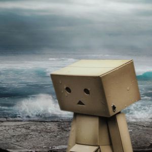 Danbo dans un Paysage Orageux