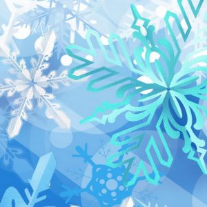 Fond d'Écran de Flocons de Neige d'Hiver