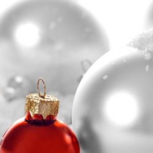 Ornements de Noël Rouges et Argentés