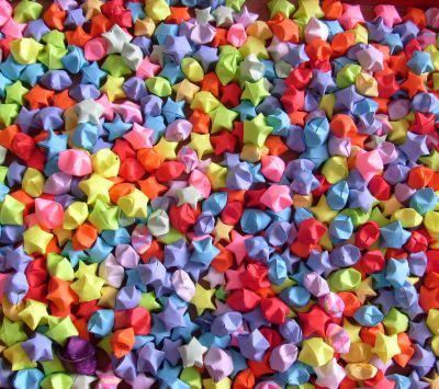 Étoiles en Papier Colorées
