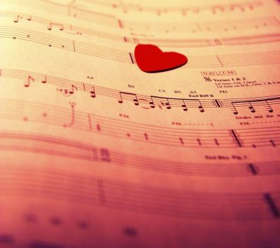 Notes de Musique avec Cœur