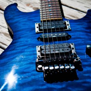 Guitare Électrique Bleue