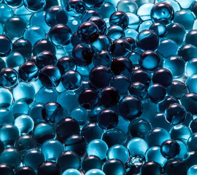Bulles Bleues Abstraites
