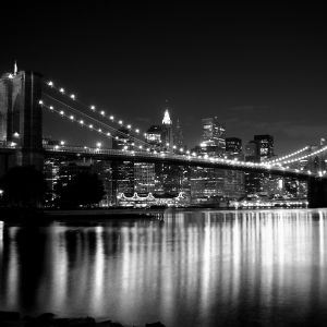 Vue nocturne du Pont de Brooklyn