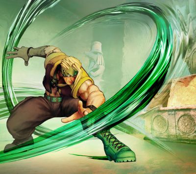 Personnage de Street Fighter en Action