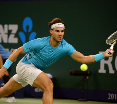 Action de Tennis de Rafael Nadal