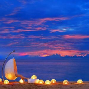 Coucher de Soleil Serein sur la Plage