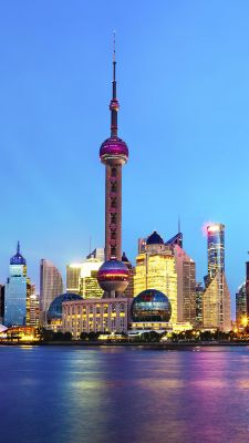 Skyline de Shanghai au Crépuscule