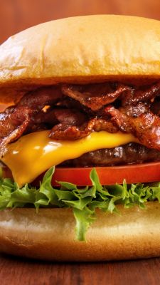 Délicieux Cheeseburger au Bacon