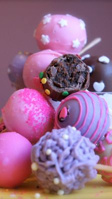 Cake Pops Colorés