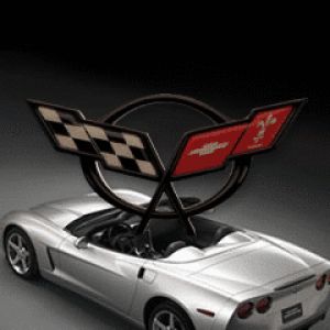 Logo et Voiture Corvette C6