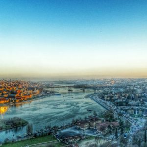 Skyline d'Istanbul au Coucher de Soleil