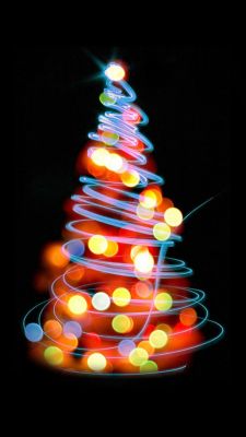 Lumières Colorées de Sapin de Noël