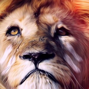 Portrait Majestueux de Lion